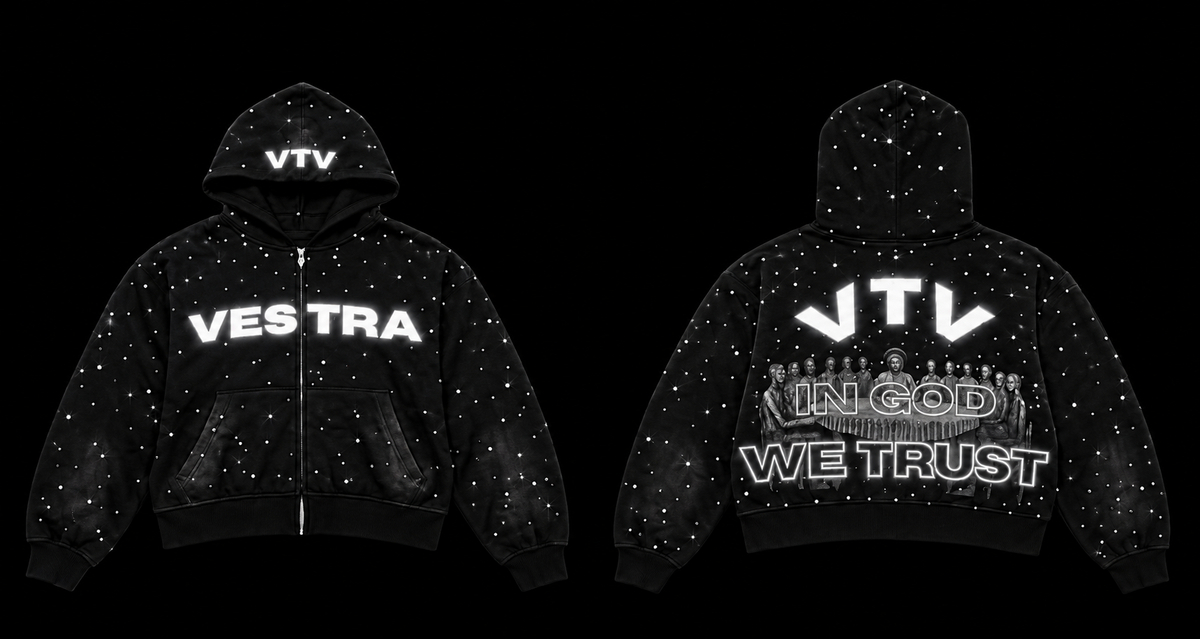 Black VTV Zip Up hoodie